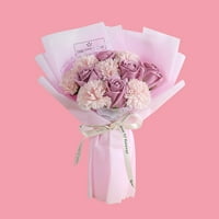 Xinqinghao Cvijeće sačuvano poklon majčin ruža DAN Sapun karanfil cvjetni buket ružičasta kuća ukras