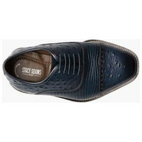 Stacy adams rodano kožni jedini gušterski kapice TOE Oxford cipele plave 25527-400