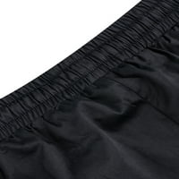 Sanviglor Ladies Plaže kratke hlače visoke struke kratke hlače elastični mini pant Roll dno salon crni