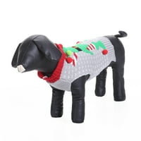 Nokiwiqis džemper za božićne pse sa 3D kugličnim ukrasom za odmor