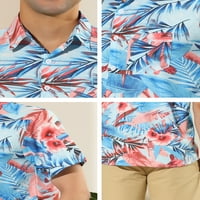 Lars Amadeus Muške košulje kratkih rukava cvjetna točka navraća Havajska majica
