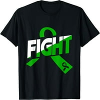 Borba TBI Warrior Green Ribbon traumatična majica preživjelih