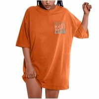 Ženska prevelika majica Grafičko pismo tinejskih majica kratkih rukava povremena ohrabrenje smiješno
