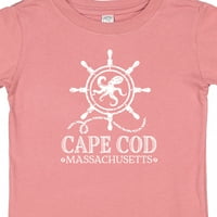 Inktastični ogrtač Cod Massachusetts Nautički poklon Dječak baby ili majica za bebe