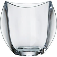 Hetayc - Europsko staklo - Kristalni - ovalna vaza - 7 Visina - izrađena u Evropi