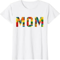 Košulja za žene mamin mamin roditeljski brigni master graditeljski blokovi postavljaju porodičnu majicu