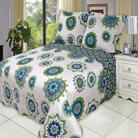 Julia Fashion Cvjetni dizajn Pokriveni set prevelizirani lagani reverzibilni posteljini posteljina: