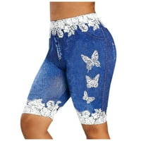 Iopqo kratke hlače za ženske kratke hlače Žene Ležerne prilike za jean Hlače Jean Pants Jean Hlače Ženske