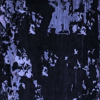 Ahgly Company Zatvoreni pravokutnik Sažetak plave moderne prostirke, 4 '6'