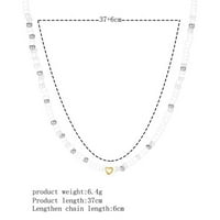 Toyella novo dizajnirana visokokvalitetna osnovna ogrlica za moderne žene bijele
