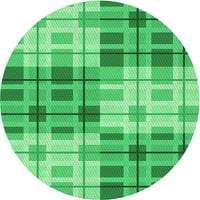 Ahgly Company u zatvorenom okruglom uzorkovnom uzorku Mint Mint zelene prostirke, 7 'krug
