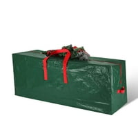 WolliclyMy božićne torba držač za skladištenje ukrasa Organizator Vodootporni patentni zatvarač Dekorativna