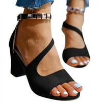 Sandal za žene Ljeto Žene Open TOE Chunky Heels Casual Wedge Sandale sa sandale sa sandalama Clear Sandals