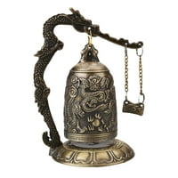 Dekoracija doma Kineski budizam Legura Kineski budizam Zmaj Zmaj Izrezbareni statuu Zmaj Zmaj Bell Clock