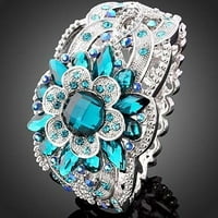 Pgeraug pokloni za žene Cvjetni prsten šuplji prsten nakit Jednostavan prsten za cvijeće Dijamantni prsten prekrasan prstenovi h