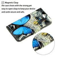 Samimore za iPhone Pro 6.1 Novčani uzorak bojom uzorak sa udarcem sa stickstand karticom odvojive ručne