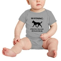 UPOZORENJE: Zaštićeno beaceron pas smiješnim dječjim dječjim odjećom