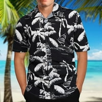 Muška majica čišćenje muške havajske košulje za tisak kratkih rukava