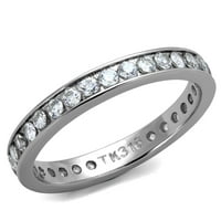 TK - visoki polirani prsten od nehrđajućeg čelika sa CR-om AAA CR-a