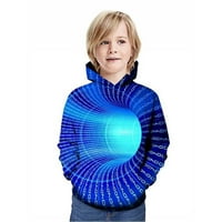 Toddler dječaci na godinu 3D tiskani modni pulover Dukseri Novost uzorak s kapuljačama