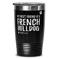 Francuski bikovski prijatelj 20oz Tumbler Travel Mug Funny Dog Mom Poklon Ideja