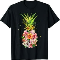 Cvijeće ananasa Žene Aloha Havaji Vintage Havajska cvjetna majica