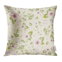 Blossom Rose Botanic Cvjetni vrtni ručni nacrtani ilustracije Prirodni jastučnici u jastuku
