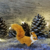 Tietoc plišane imitacije životinje Male vjeverice Privjesci ukrasi igračaci Handecrefts Pribor za odmor