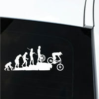Anvazise Funny Human Evolution MTB biciklistička vozila Reflection Decals ukras naljepnica Plava jedna