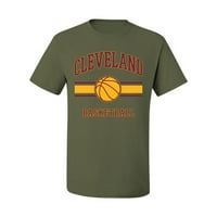 Divlji Bobby City of Cleveland Košarkaška majica Fantasy Fan Sports Muška majica, Vojna zelena, 5x-velika