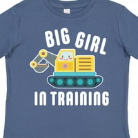 Inktastična velika djevojka u treningu sa buldožerom poklon majica Toddler Girl Girl