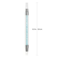 Frcolor Silikonske noktne umjetničke četkice Gel rezbarenje olovke za olovke za olovke sa akrilnom ručicom