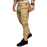Instant popust! Himeway Cargo Hlače za muškarce Muška ležerna radna odjeća Multi-džepne pantalone Sportske