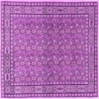 Ahgly Company Zatvoreni kvadrat Persian Purple Tradicionalni prostirke, 4 'Trg