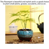 Okrugli keramički dekorativni potporni lonac za cvijeće Hotels Bonsai Sofer Plerter DORM CLUWETOT Stolni