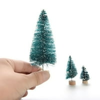 Shulemin božićni zimski stablo Mini Cedar ukrasi Party lutke Kućni minijaturni dekor, 4.5