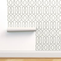 Swatch original & Stick pozadina - Trellis topla siva rešetka geometrijska siva prilagođena pozadina
