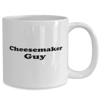 Smiješni siremiki momak šolja za kafu - CheeseMaking Cup kafe - 15oz bijeli