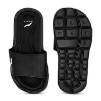 Muška memorijska pjena slajdova za odrasle muške klizačke sandale crne boje