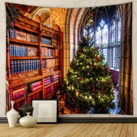 Božićno stablo Šareni psihodelic zidni viseći pokrivač za odmor za odmor Ispiši sekreprijke ukras na