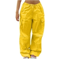 Viadha radne pantalone za žene modne pantalone pune hlače povremene ravne hlače od solidne boje