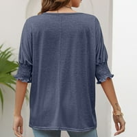 TOQOT Womens Casual Bluze - pune boje Bluze s kratkim rukavima majice CREW vratove ležerne ljetne vrhove