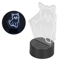 3D touch lampica, USB ili baterija Jedinstveni dizajn 3D Cat lampica za spavaću sobu za ured za spavaonice