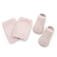 Lilgiuy Toddler Boys Girls Antiklizni jastučići i čarape za koljeno Postavite čvrstu boju Prozračiva