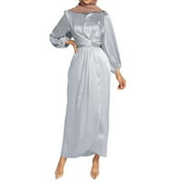 Dyfzdhu haljine za ženske haljine kaftan arapski jilbab abaya čipkasti šivanje maxi haljina