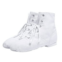 Veličina čizma Dječja platna plesna cipela Soft Solled trening cipele Baletne cipele Ležerne sandale Plesne cipele Toddler čizme sa patentnim zatvaračem bijeli 29