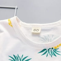 Advoicd Veličina Dječja odjeća vrhovi ananas baby majica Outfit Toddler Solid Kids Baby Swadling Debeke za djevojčice