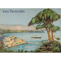 Posteranzi DPI Cunard Line promotivna brošura za RMS Franconia Circa 1926- Poster Print, 12