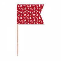 Mas Snowflake Elk Sled Hat zastava za zube zastava za označavanje za zabavu za zabavu