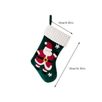 RDEUOD božićne čarape, božićni ukrasi zlatni baršunasti patch božićne čarape Dječji poklon vrhunsko,